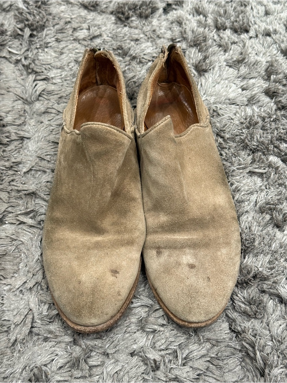 Frye Carson Suede Leather Shootie Ankle Booties Boots Shooties Size 9M Women’s